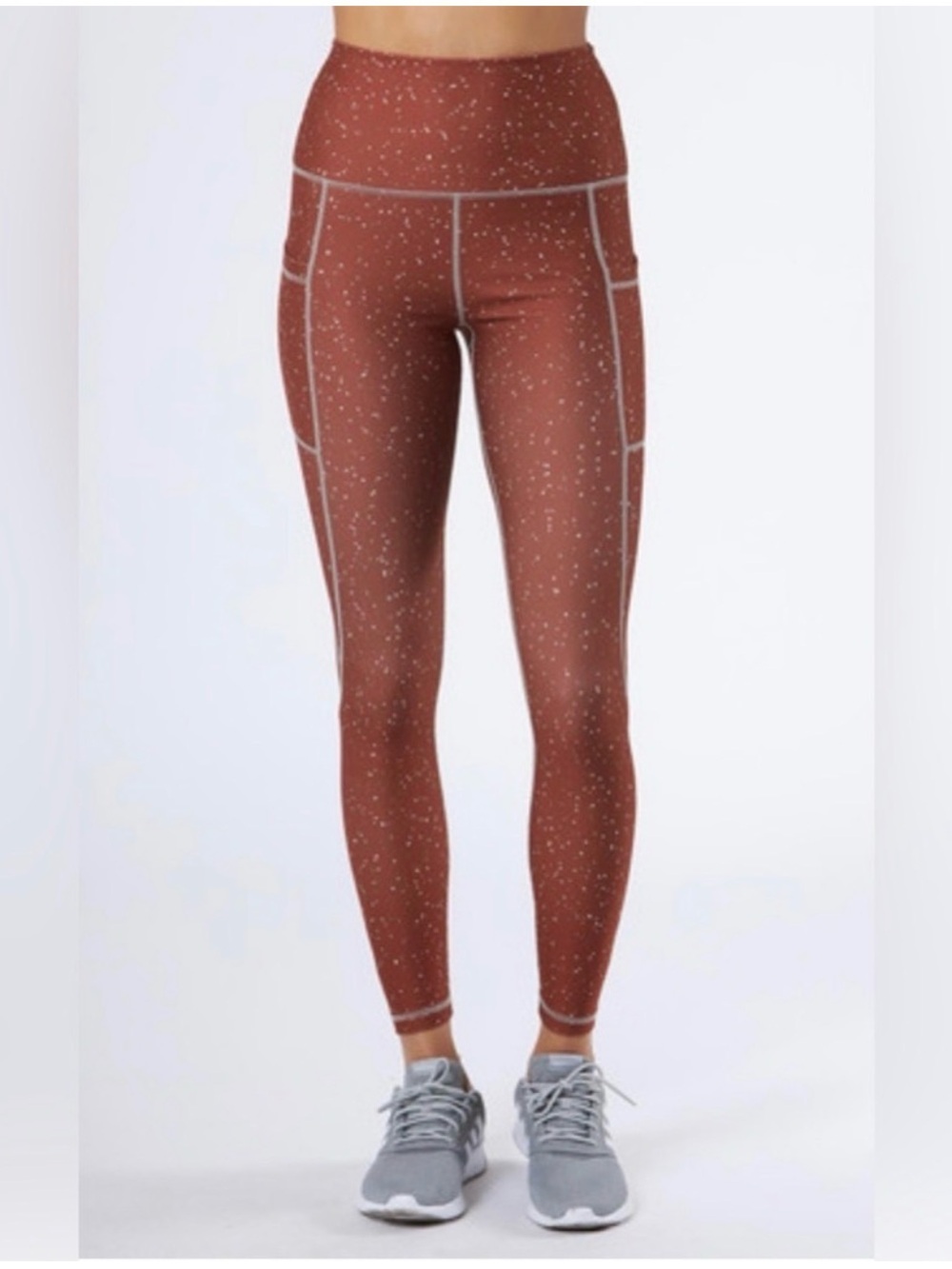 Scorpio Sol Serena Pocket Dark Copper Speckle Leggings- M